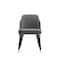 Manhattan Comfort Estelle Dining Chair in Pebble and Black, PK2 2-DC042-PE - alternate 7